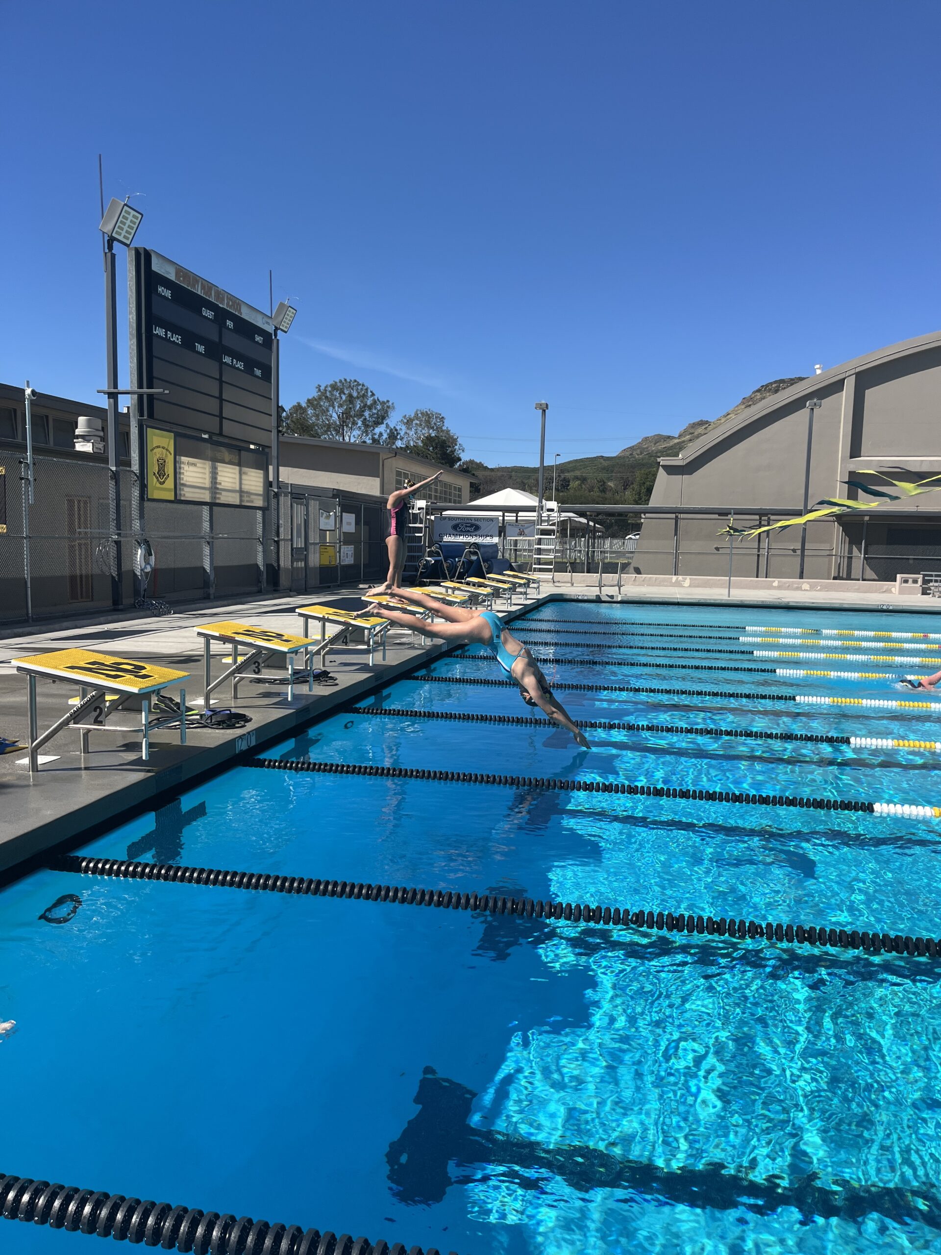 NPHS swim team splashes into morning practice
