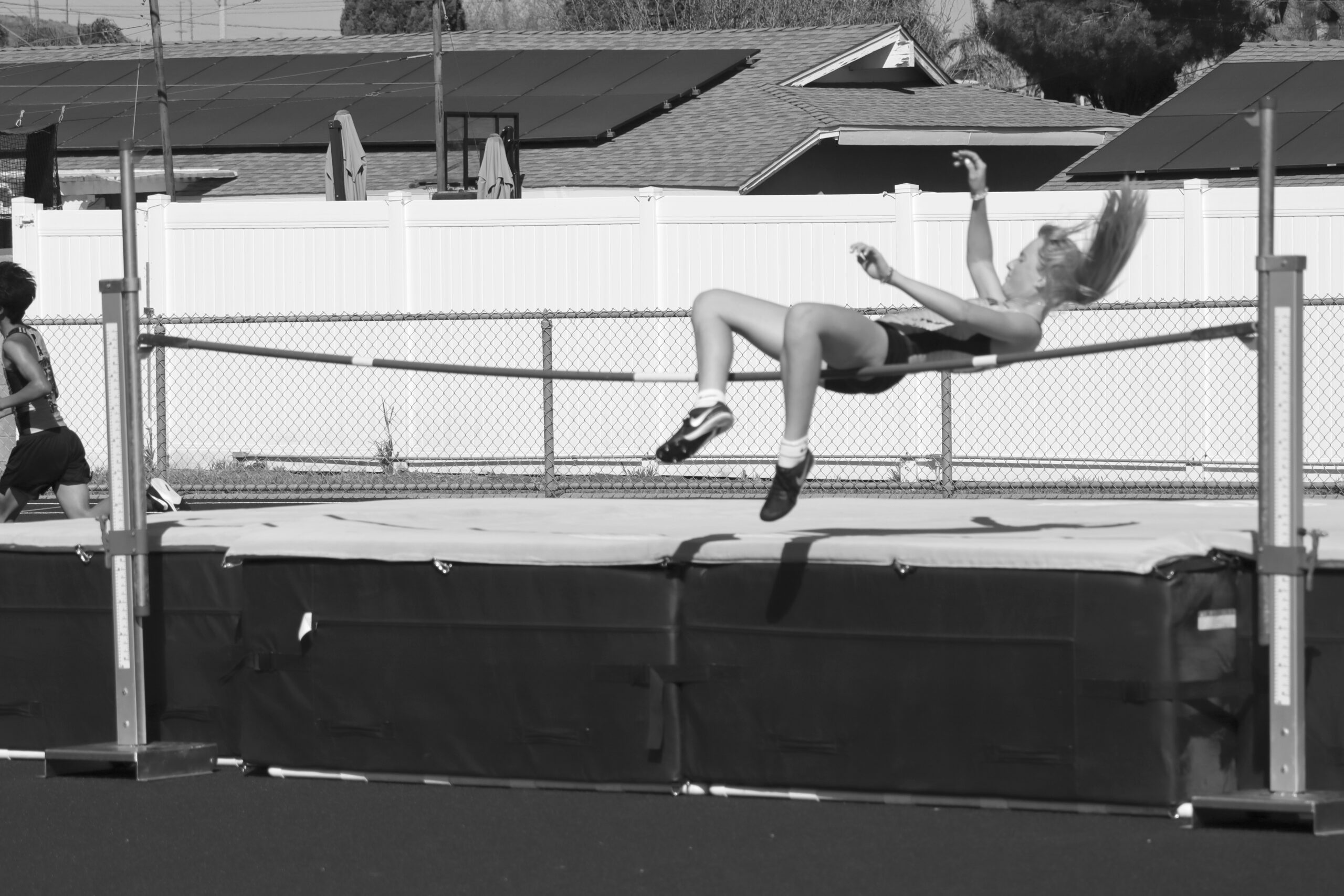 Field event athletes bound and launch to new heights