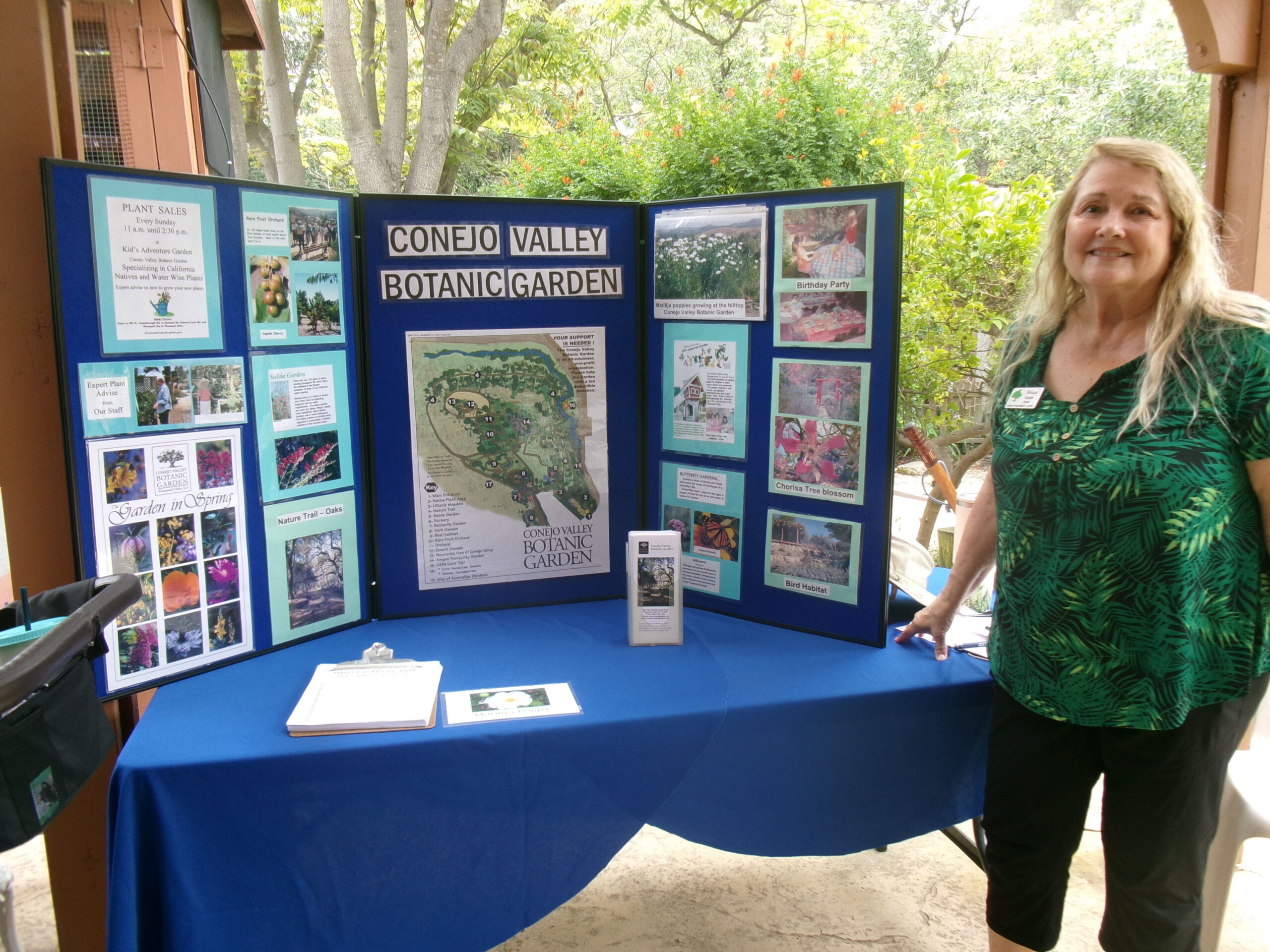 Thousand Oaks Botanical Garden commemorates the Matilija poppy